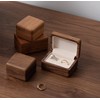CrweanWcee Ring Case, Mini Ring Case, Wooden Pairing Case, Pair