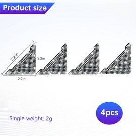 Norkmdi Bling Car Door Corner Edge Guard, 4PCS Anti-Collision Crystal Rhinestone Vehicle Door Edge Bumper Protector Sticker, Automotive Decorative Accessories, Universal for SUV Truck Sedan (White)