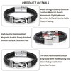 Leather Bracelet for Men Multi-Layer Braided Leather Infinity Bracelet with