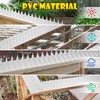 Touri Upgraded 24 Pack Clear Bird Spikes, Transparent PVC Bird