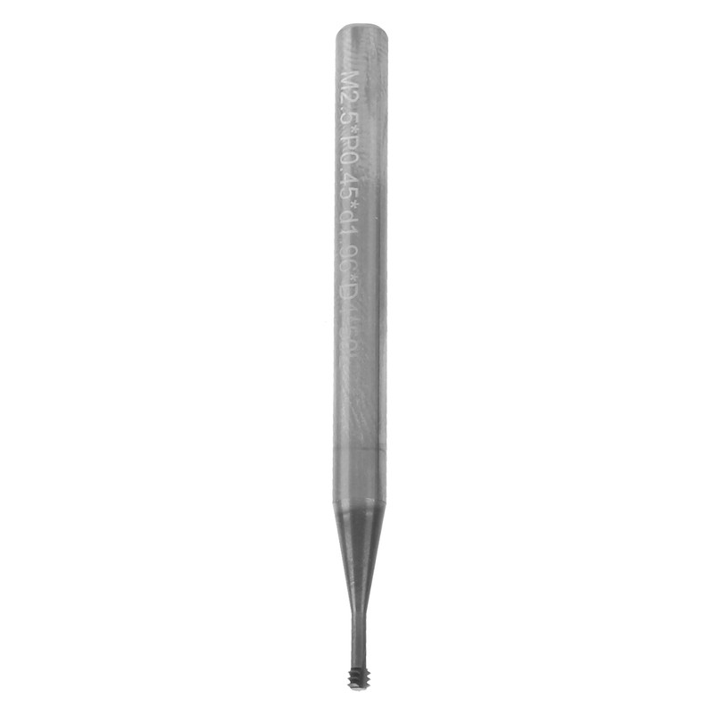 Milling Cutter Tungsten Steel Thread Carving Bit 3‑Tooth 60° CNC