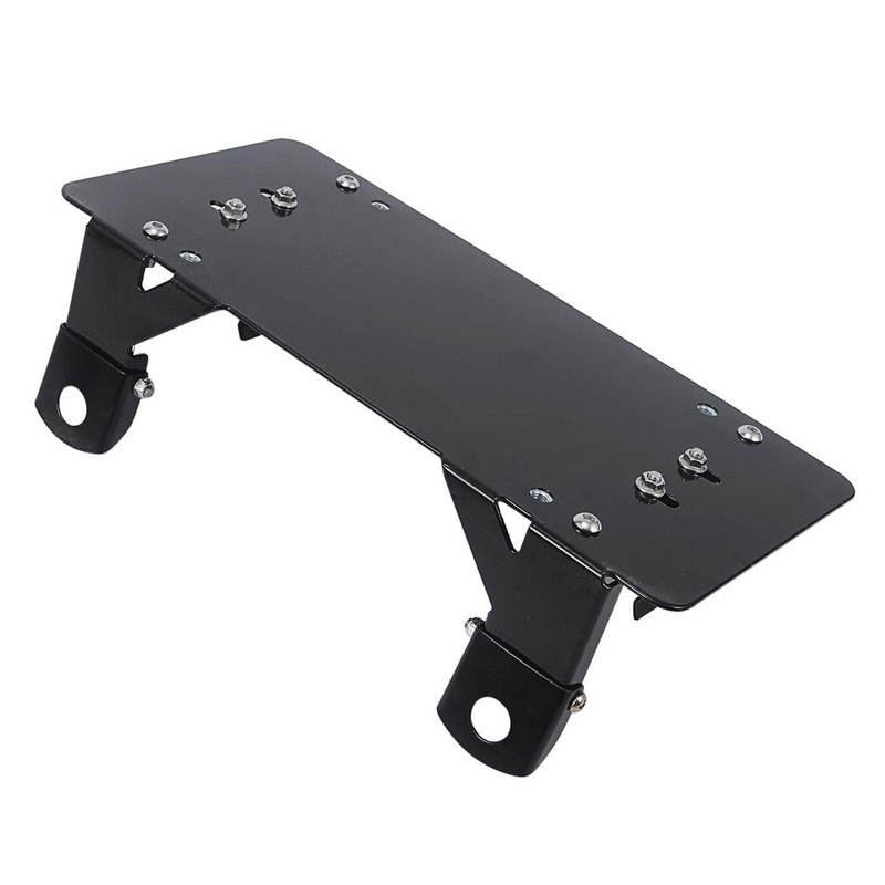 Samlight License Plate Bracket 8 3/4 Inch Flip-Up Winch Roller