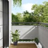 vidaXL Balcony Privacy Screen, Balcony Cover with Aluminium Eyelets, Balcony