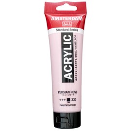 Talens Japan 485898 Talens Acrylic Paint, Amsterdam Acrylic Color, Persian Rose T1709-330, 4.2 fl oz (120 ml)
