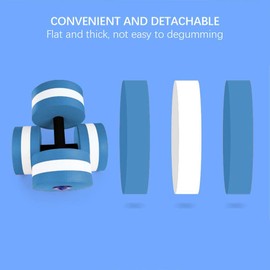 Set of 2 Water Exercise Dumbbells, Foam Removable Aqua Dumbbells with Handles, Water Dumbbells for Men Women Water Fitness (Blue)