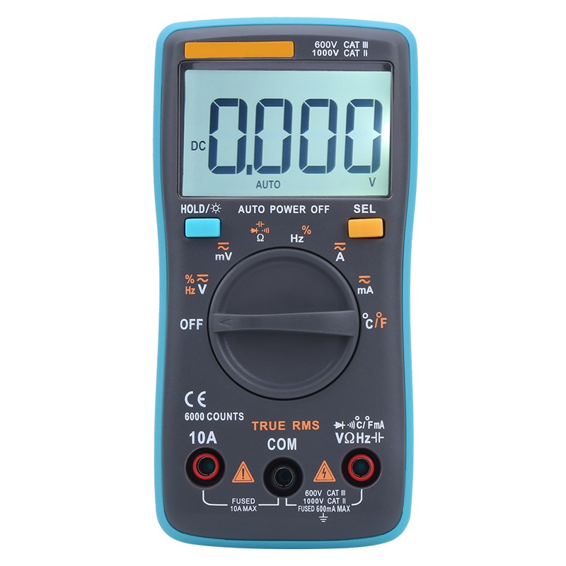 ZT102 Digital Multimeter AC DC Voltmeter Diode Current Capacitance Tester