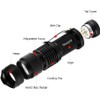 3 Pack Zoomable Long Range Red Hunting Light Flashlight Torch