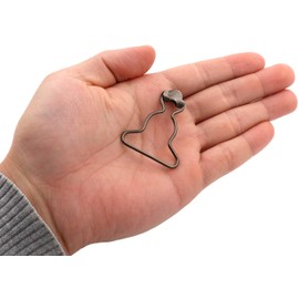 Gourd Shape Overall Suspender Dungaree Buckles, 1-1/4'' Wide Bottom, for Rompers Sewing DIY, Gunmetal - Pack of 20