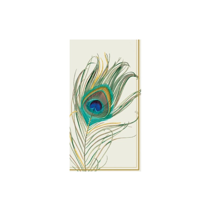 Ideal Home Range 16 Count Decorative Paper Napkins, Buffet, Peacock