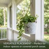 Riadyet 2 Pack Hanging Planters, 7.1 Inch Vintage Bird Flower