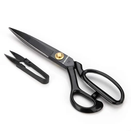 Galadim Left-Handed Dressmaking Scissors (10.4'', Black) - Dressmaker Shears for Lefty - Tailor's Scissors for Cutting Fabric, Leather GD-003-L10-S