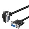 Hanprmee 90 Degree Right Angle DB9 RS232 Serial Cable, Down