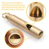 HOYUTNESS Brass Survival Whistle, 125 dB Loud Emergency Whistle with