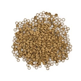 200 Pcs 4mm Micro Link Beads Hair Extensions Beads Copper Nano Rings Beads Hair Beads Hair Extension Tool (Dark Blonde)