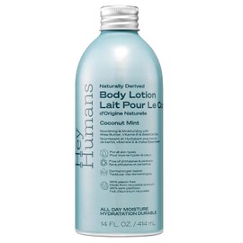 HEY HUMANS Loción Corporal Hidratante Con Ingredientes Naturales - Menta De Coco Y Manteca De Karité | Vegana, Sin Crueldad Animal, 453 Ml