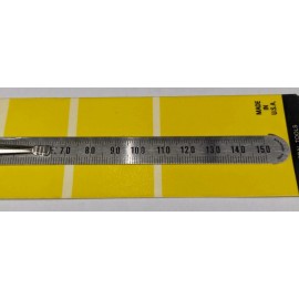 General Tools Stainless Steel Rule Flexible Metric Graduated MM & .5mm 300mm USA