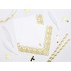 Napkins First Communion - Ornament, 33x33cm, gold (1 pkt /