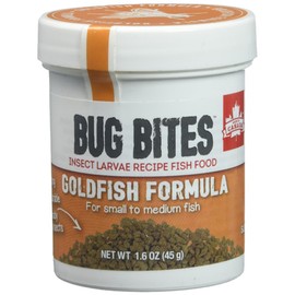 Fluval Bug Bites Goldfish Fish Food, Granules for Small to Medium Sized Fish, 1.6 oz., A6583