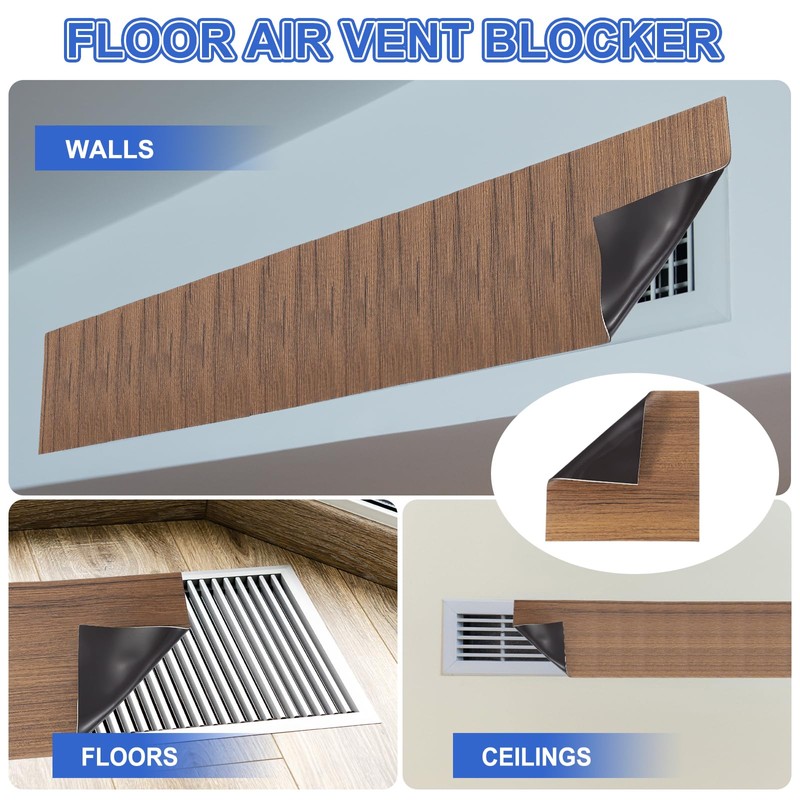 PATIKIL Square Magnetic Vent Covers 8x8 Inch, Floor Air Vent
