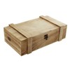 Dekoleidenschaft Rustic Wooden Wine Box, Gift Box for 2 Bottles