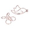100Pcs Cute Paper Clips Cherry Hummingbird Style Electroplated Metal Gold