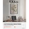 VONLUCE Bathroom Vanity Light Fixture, 4-Light Modern LED Vanity Light,