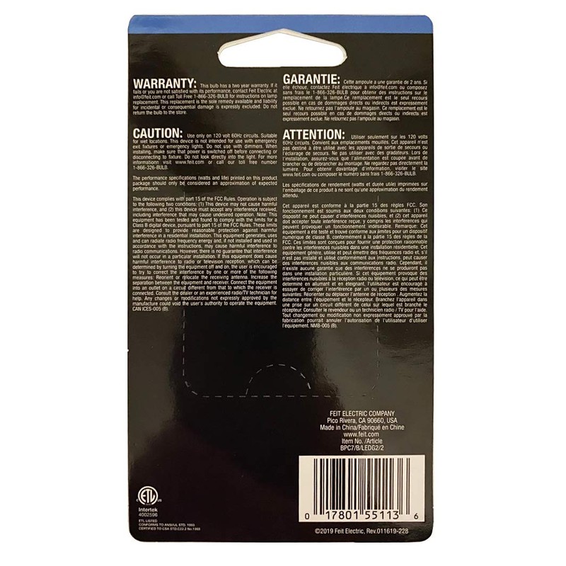 Feit Electric Accent LED Blue Night Light - 2 Pack