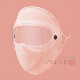 Coral Pink Cool Face Guard Mask - Summer Cycling Face Cover Riding Mask 2ea