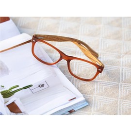 Blue Planet Blue Light Glasses for Men and Women - Shaw Matte Brown Bluelight Blockers Glasses for Men and Women, Square Frame Computer Gaming Glasses for Anti Glare, 1.25