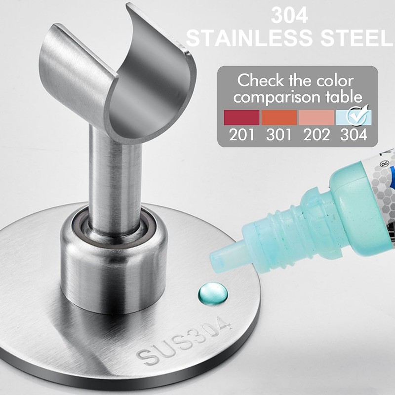 Drenky Shower Head Holder with Strong Nail Free Glue, Shower