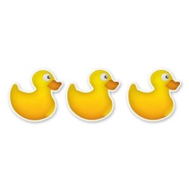 AK Wall Art Rubber Duckies Set of 3 Car Vinyl Stickers - SELECT SIZE - (A) X-Small: 4"