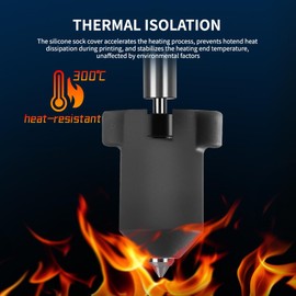 K1/K1C Hotend Silicone Socks: 4PCS Ender 3 V3 Silicone Covers, 3D Printer Heating Block Cover for Creality Ender 3 V3 KE/K1/K1C/K1 Max, High-Temp Resistant, Heat Insulation Case