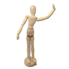 12" wooden Manikin Lay Figure Art Mannequin