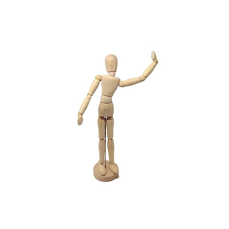 12" wooden Manikin Lay Figure Art Mannequin