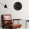 Thomas Kent London Thomas Kent 12"" Noir Black Wall Clock