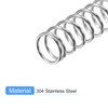 sourcing map Compression Spring, 5Pcs 304 Stainless Steel, 5mm OD,