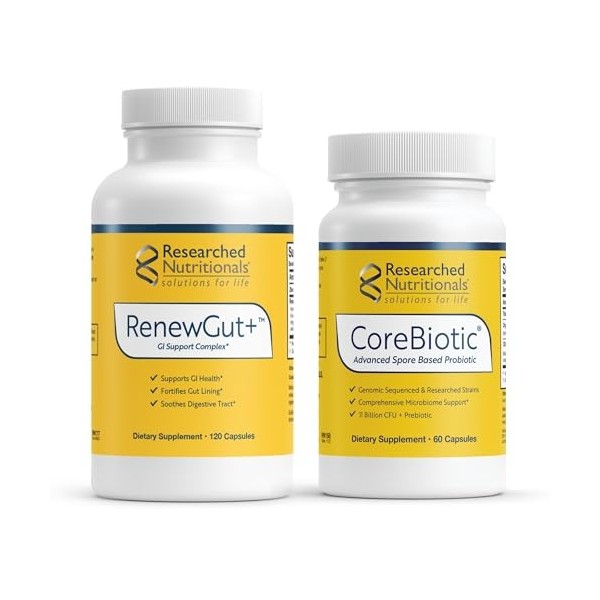 Researched Nutritionals Gut Health Bundle - CoreBiotic Spore Probiotic (60