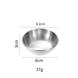 JIHUOO 6 Pcs DIY Face Mask Mixing Bowl Small Facial Mask Bowl Small Cosmetic Esthetician Bowls Stainless Steel Mini Sauce Dishes Spice Prep Bowls Esthetician Supplies Silver
