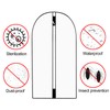 12 x Clothes Covers with Zip, Dustproof, Waterproof, Moisture-Proof, Dust-Proof,