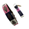 Carlos Diaz Genuine Leather Waxed Embroidered Polo Dog Collar XS