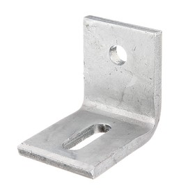 Alberts 335069 Adjustment Angle with Slotted Hole for Concrete Fixing Hot-Dip Galvanised 77 x 77 x 60 mm