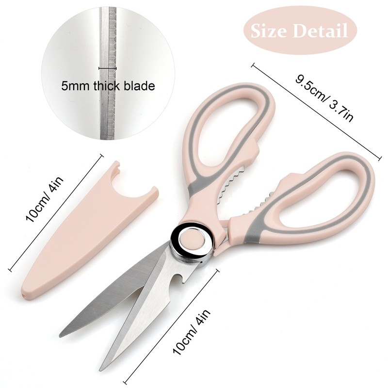 Heavy Duty Kitchen Scissors, Sharp Stainless Steel Scissors for Kitchen,