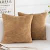 Yonous Corduroy Cushion Covers, Soft Square Decorative Throw Pillow Home