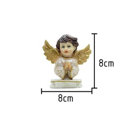 Ángel Busto recuerdo, Hermosos recuerdos para bautizo, primera comunión, confirmación. Decorados a mano por artistas Mexicanos. 12 piezas (Base)