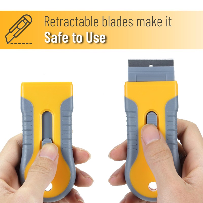 Bates- Razor Blade Scraper Set, 2 Pack, 1.5" & 4"