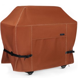 NettyPro Grill Cover Heavy Duty Waterproof 48 inch, Outdoor 2-3 Burners Gas BBQ Cover for Outside Weber, Char-Broil, Brinkmann, Nexgrill Barbecue, Brown