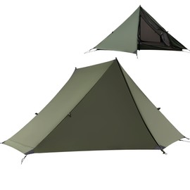 TENPLAY Ultralight Backpacking Tent - 2 Person, Lightweight 20D Nylon, Waterproof 5000mm, Compact, Easy Setup, Portable, 3 Season for Hiking, Mountaineering, Climbing (Green)