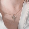 Collares de Mujer de Corazón Acero Inoxidable Cadena con Dije