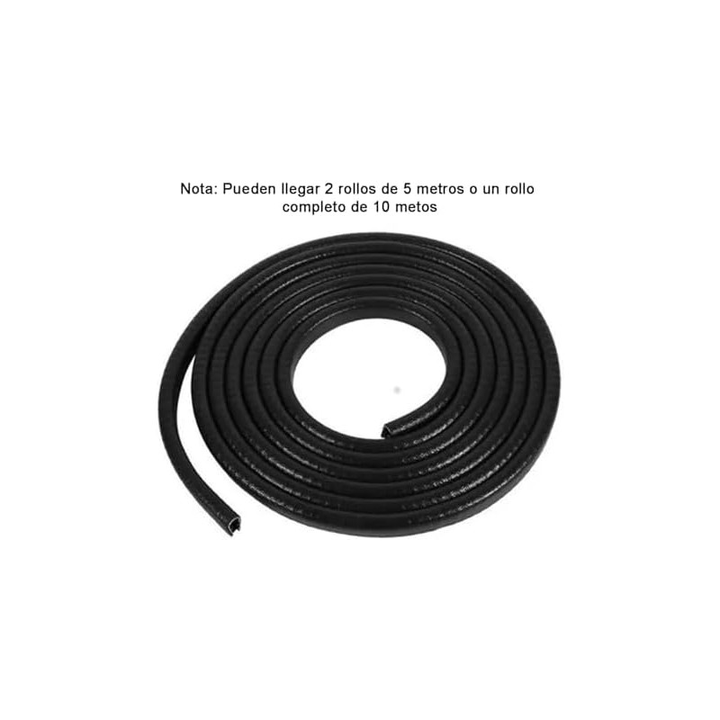Protector Borde Puerta Auto Sello Hule Moldura Antirrayas Universal 10m