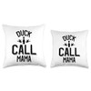 Duck Call Mama Throw Pillow